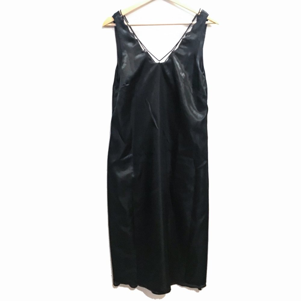 ASOS DESIGN scoop neck midi satin slip dress